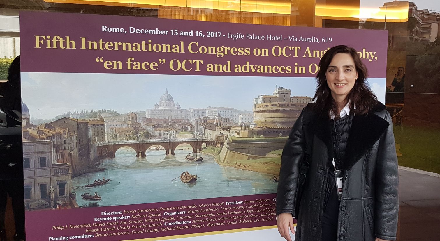 Doctora Verseckas en el congreso internacional de Roma