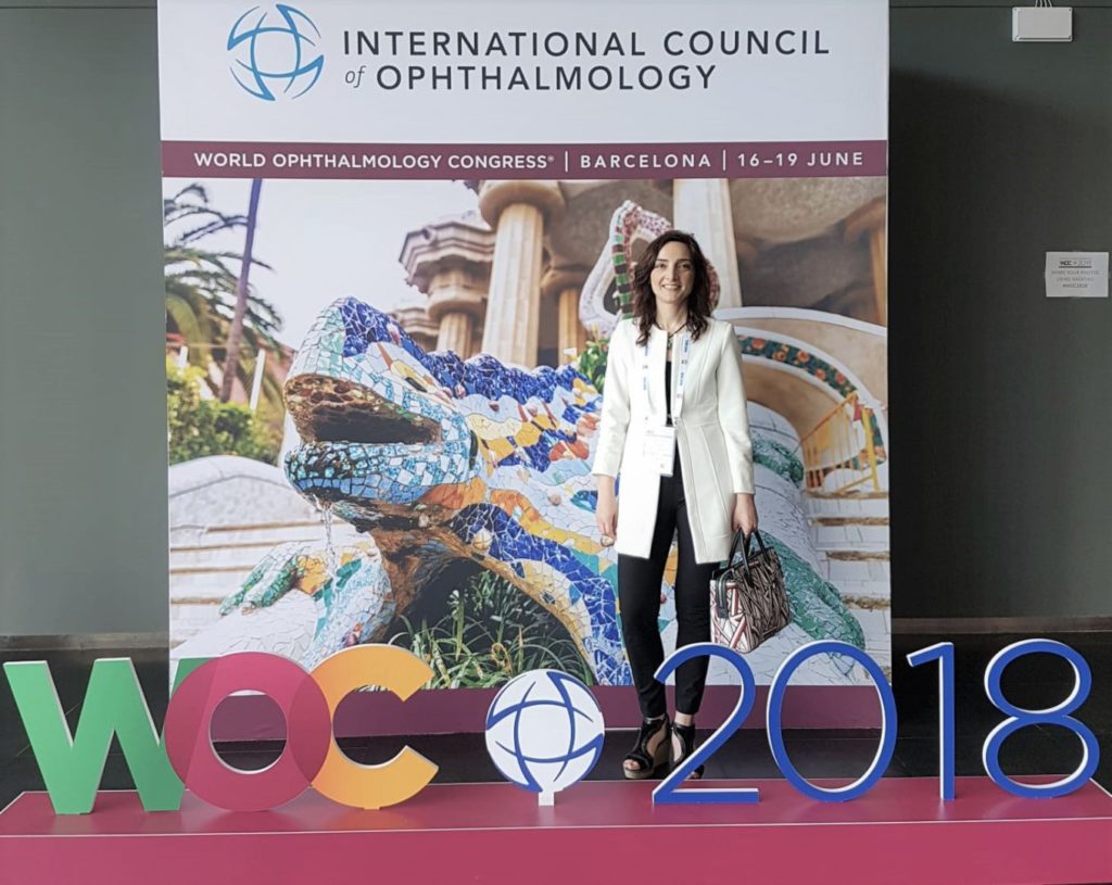 Doctora Verseckas en el woc2018 (Congreso mundial de oftalmologia 2018)